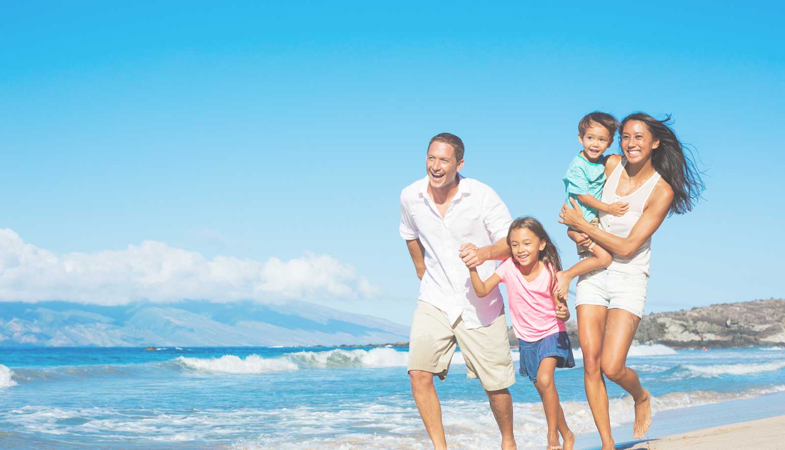 Happy Family at Beach