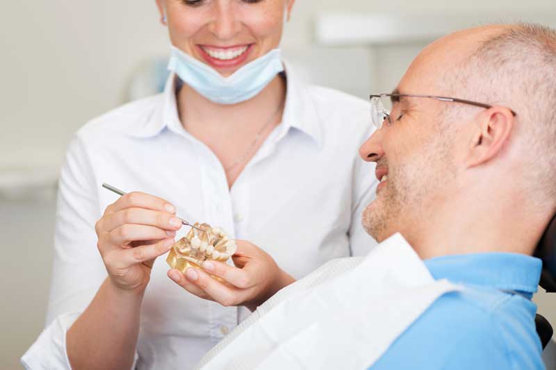 Doctor with Patient in Clinic